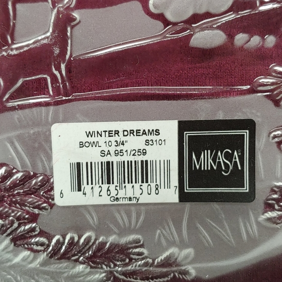 Mikasa Frosted Winter Scene Bowl!!! - Picture 5 of 11